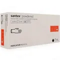Рукавички оглядові Santex Powdered латексні з пудрою нестерильні, розмір L, пара