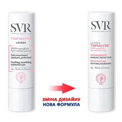 Стік-бальзам для губ SVR Topialyse, для сухої і дуже сухої шкіри, 4 г
