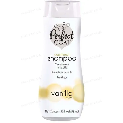 Шампунь для собак Perfect Coat Natural Oatmeal Shampoo з екстрактом вівсяного борошна, 473 мл