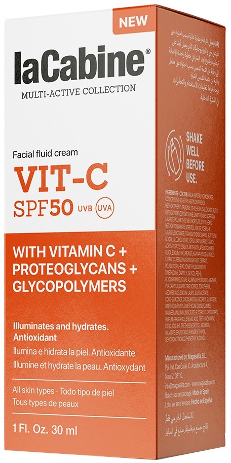 Крем-флюид для лица La Cabine Vit-C с витамином C SPF50, 30 мл