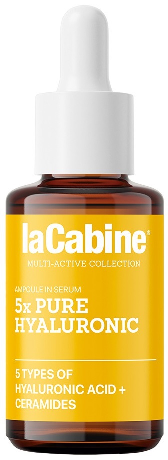 Сыворотка для лица La Cabine 5x Pure Hyaluronic с 5 гиалуроновыми кислотами против морщин увлажняющая, 30 мл