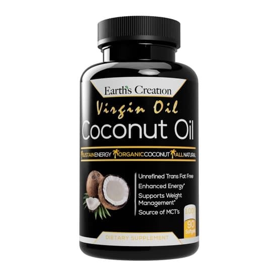 Кокосовое масло Earth's Creation Coconut Oil по 1000 мг №90 во флак.