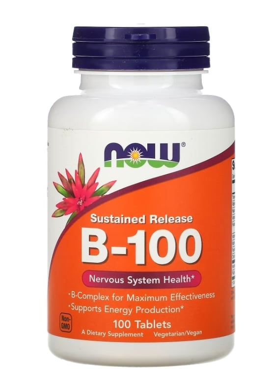 Витамины B-100 NOW, 100 таблеток