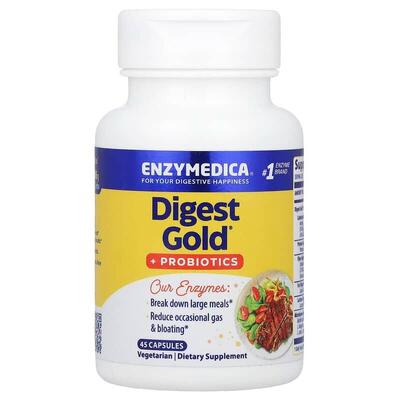 Пищеварительные ферменты с пробиотиками Enzymedica Digest Gold + Probiotics, 45 капсул