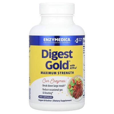 Пищеварительные ферменты Enzymedica Digest Gold with ATPro, 240 капсул