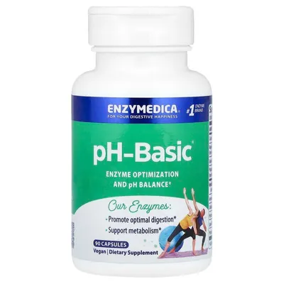 Травні ферменти Enzymedica pH-Basic, 90 капсул