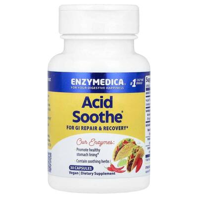 Энзимы Enzymedica Acid Soothe от изжоги, 30 капсул
