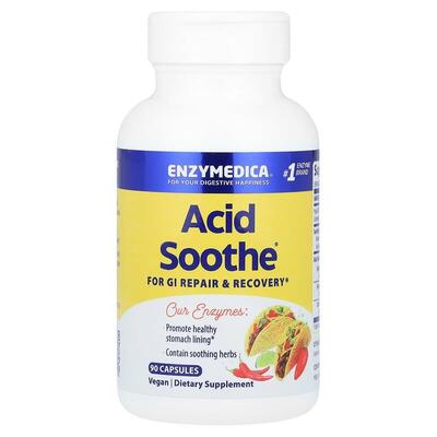 Энзимы Enzymedica Acid Soothe от изжоги, 90 капсул