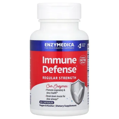 Протеолітичні ферменти Enzymedica Enzyme Defense, 60 капсул