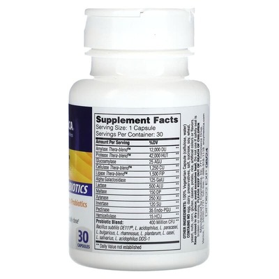Пищеварительные ферменты с пробиотиками Enzymedica Digest Basic + Probiotics, 30 капсул