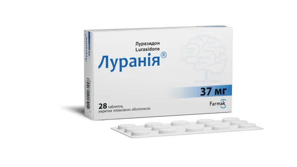 Луранія таблетки, в/плів. обол. по 37 мг №28 (14х2)
