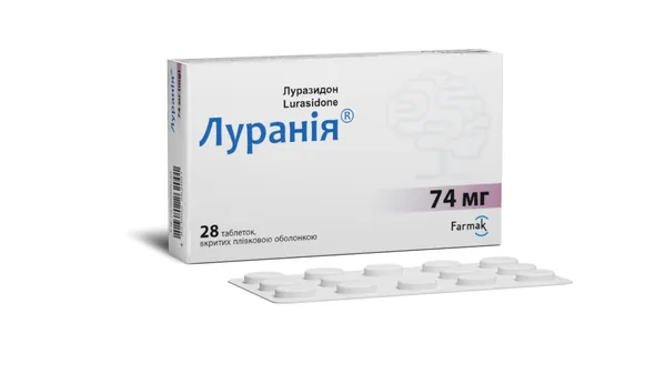 Луранія таблетки, в/плів. обол. по 74 мг №28 (14х2)