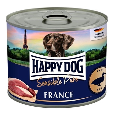 Корм влажный для собак Happy Dog Sensble Pure France с уткой, 200 г