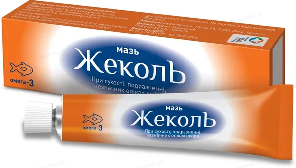 Жеколь мазь косметическая по 25 г в тубах
