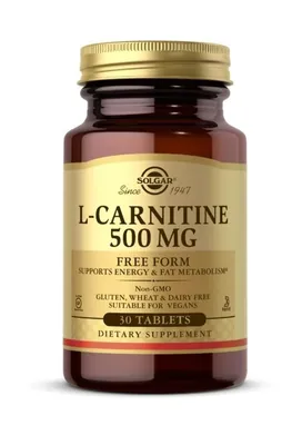 L-карнітин Solgar L-Carnitine 500 мг таблетки №30