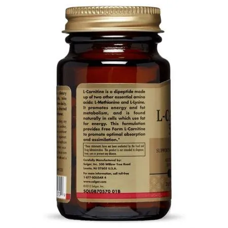 L-карнітин Solgar L-Carnitine 500 мг таблетки №30