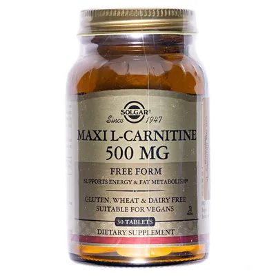 L-карнітин Solgar L-Carnitine 500 мг таблетки №30