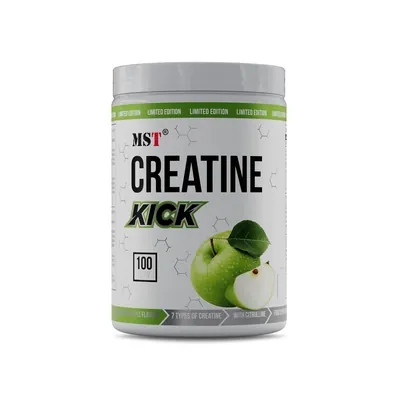 Креатин MST Nutrition Creatine Kick зелене яблуко, 1000 г