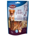 Ласощі для собак Trixie 31537 Ducky Stripes Качине філе, 100 г