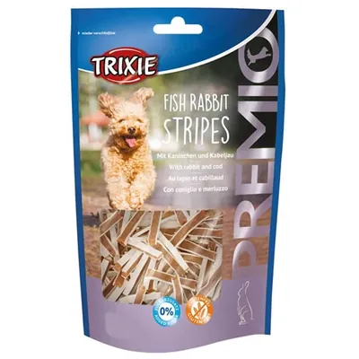 Ласощі для собак Trixie 31547 Premio Fish Rabbit Stripes Кролик/риба, 100 г