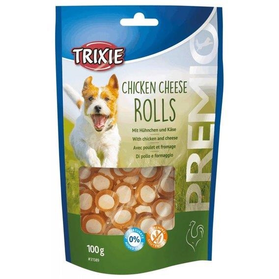 Ласощі для собак Trixie 31589 PREMIO Chicken Cheese Rolls Роли з куркою та сиром, 100
