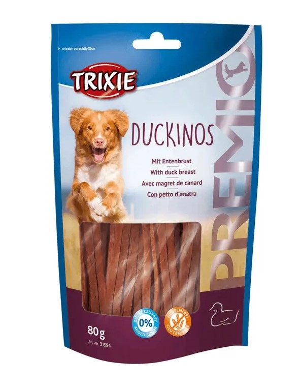Лакомство для собак Trixie 31594 PREMIO Duckinos Утиная грудка, 80 г