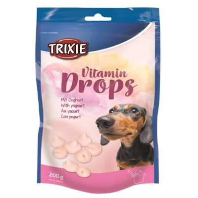 Лакомство для собак Trixie 31643 Vitamin Drops с йогуртом, 200 г