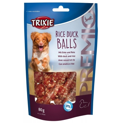 Лакомство для собак Trixie 31704 Premio Rice Duck Balls рис/утка, 80 г