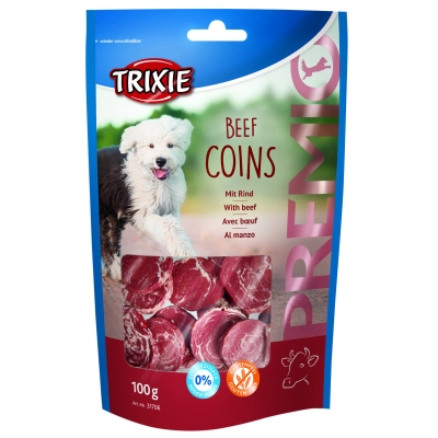 Лакомство для собак Trixie 31706 Premio Beef Coins с говядиной, 100 г