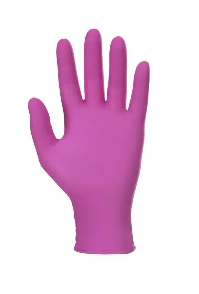 Рукавички оглядові Mercator Nitrylex Magenta нітрилові неопудрені, розмір S, нестерильні, фуксія, 100 штук