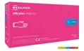Рукавички оглядові Mercator Nitrylex Magenta нітрилові неопудрені, розмір M, нестерильні, фуксія, 100 штук