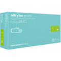Рукавички оглядові Mercator Medical Nitrylex Green нітрилові неопудрені, розмір S, нестерильні, зелені, 100 штук