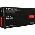 Рукавички оглядові Mercator Medical Nitrylex PF BLACK нітрилові неопудрені, розмір L, нестерильні, чорні, 100 штук