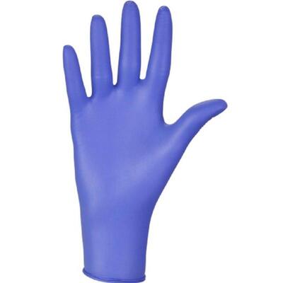 Перчатки смотровые Mercator Medical Nitrylex Befree Long нитриловые неопудренные, размер M, нестерильные, синие, 100 штук