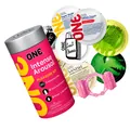 Набір ONE Intense Arousal Pleasure Kit презервативи 6 шт + Лубрикант 6 шт + Вібро кільце 1 шт
