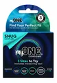 Презервативи My ONE Snug Sampler 3 розміри (вузькі), 3 штуки