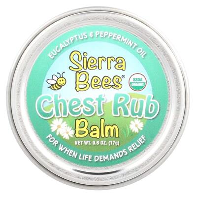 Бальзам Sierra Bees с эвкалиптовым и мятным маслом, 17 г