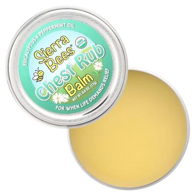 Бальзам Sierra Bees с эвкалиптовым и мятным маслом, 17 г