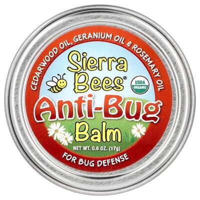 Бальзам против насекомых Sierra Bees с кедровым, гераневым и розмариновым маслами, 17 г