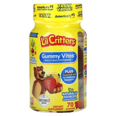 Комплекс мультивитаминов L'il Critters Gummy Vites, 70 жевательных мармеладок