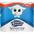 Туалетний папір Диво Soft 2 шари білий, 4 рулони