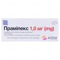 Праміпекс таблетки по 1 мг №30 (10х3)