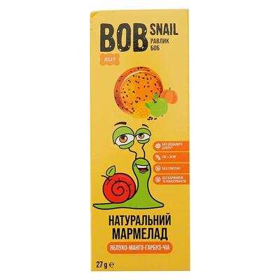 Мармелад Bob Snail Jelly яблоко-манго-тыква-чиа, 27 г