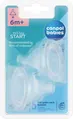 Соска силіконова Canpol Babies EasyStart 21/733 для каші для пляшечок з широким отвором, від 6 місяців, 2 шт