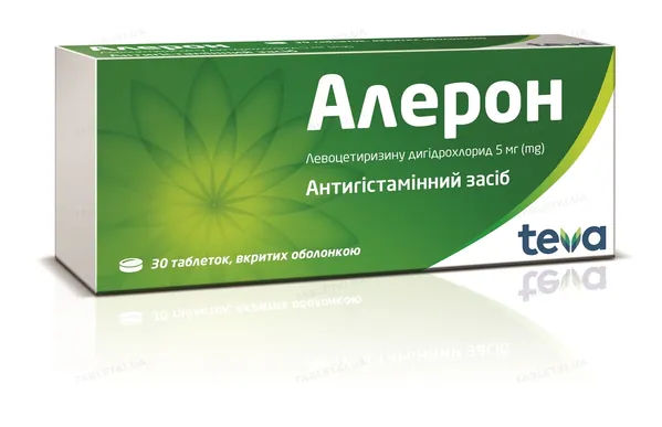 Алерон таблетки, в/о по 5 мг №30 (10х3)