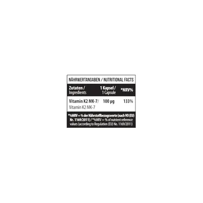 Вітамін К2 MK7 MST Nutrition Vitamin K2 MK7, 100 капсул
