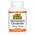 Глюкозамин и хондроитин Natural Factors Glucosamine & Chondroitin 500 мг/400 мг, 60 капсул