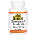 Глюкозамін та хондроїтин Natural Factors Glucosamine & Chondroitin 500 мг/ 400 мг, 60 капсул