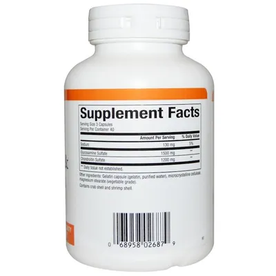 Глюкозамін та хондроїтин Natural Factors Glucosamine & Chondroitin 500 мг/400 мг, 120 капсул