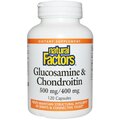 Глюкозамин и хондроитин Natural Factors Glucosamine & Chondroitin 500 мг/400 мг, 120 капсул